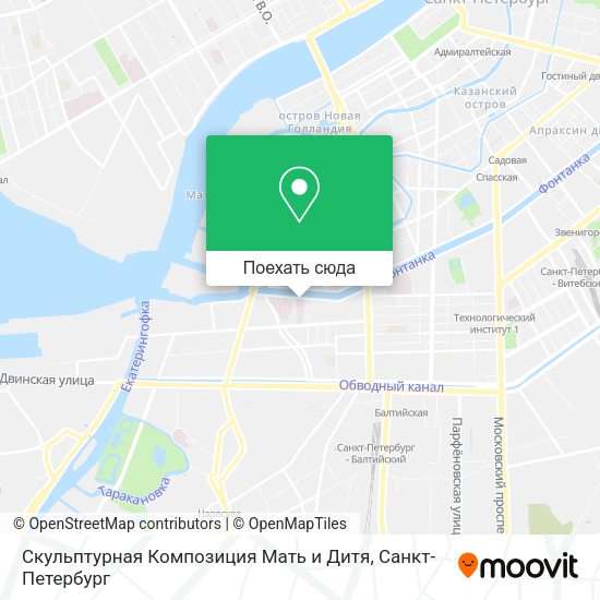 Карта Скульптурная Композиция Мать и Дитя
