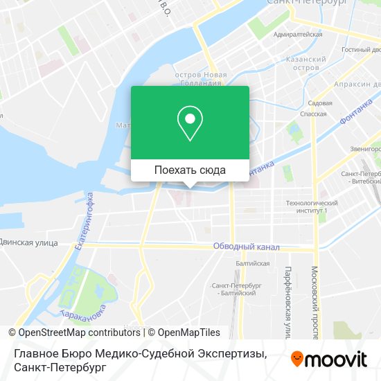Карта Главное Бюро Медико-Судебной Экспертизы