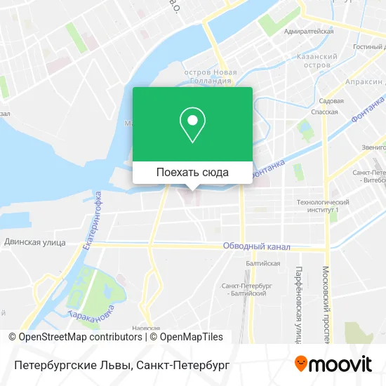 Карта Петербургские Львы