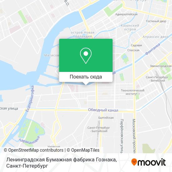 Карта Ленинградская Бумажная фабрика Гознака