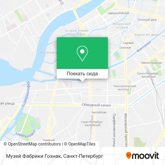 Карта Музей Фабрики Гознак