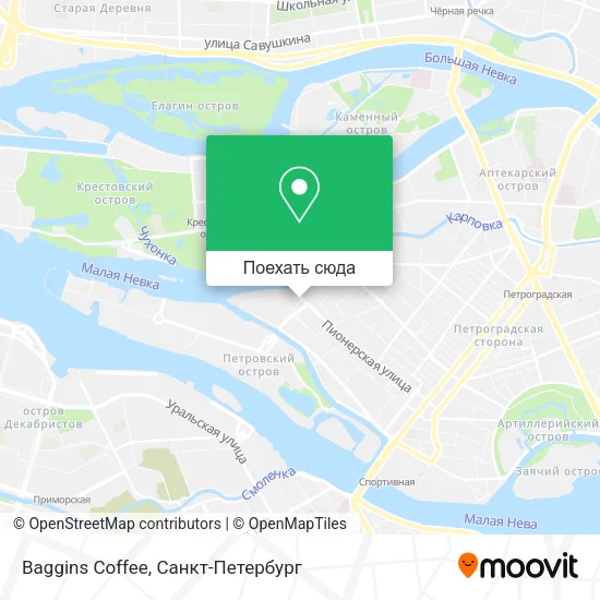 Карта Baggins Coffee