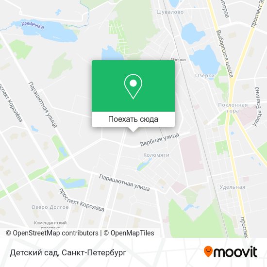 Карта Детский сад