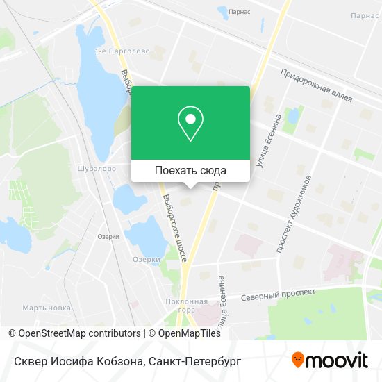 Карта Сквер Иосифа Кобзона