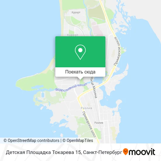 Карта Детская Площадка Токарева 15
