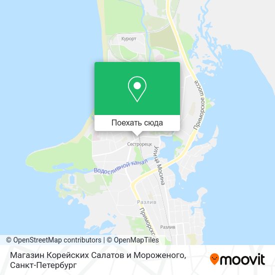 Карта Магазин Корейских Салатов и Мороженого