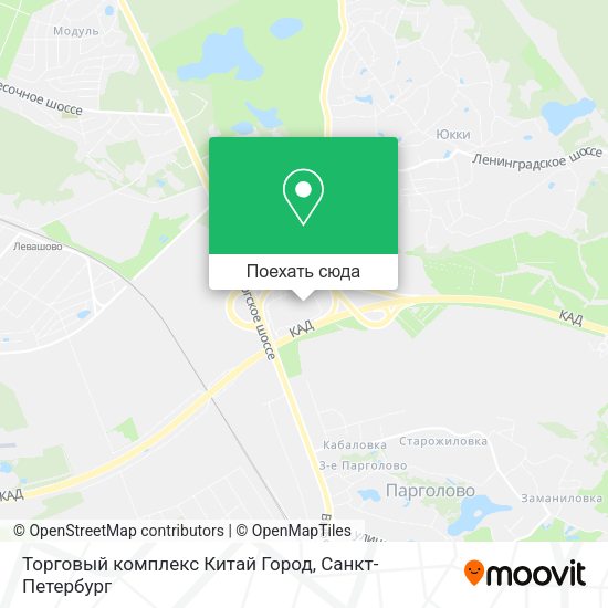 Карта Торговый комплекс Китай Город