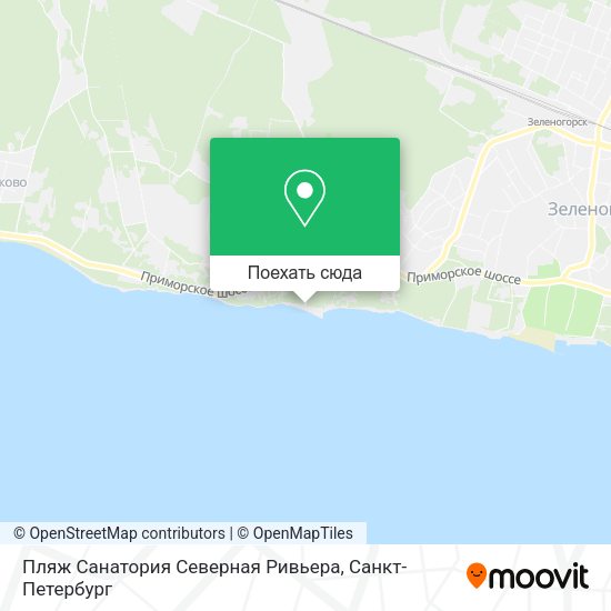 Карта Пляж Санатория Северная Ривьера