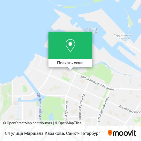 Карта 84 улица Маршала Казакова