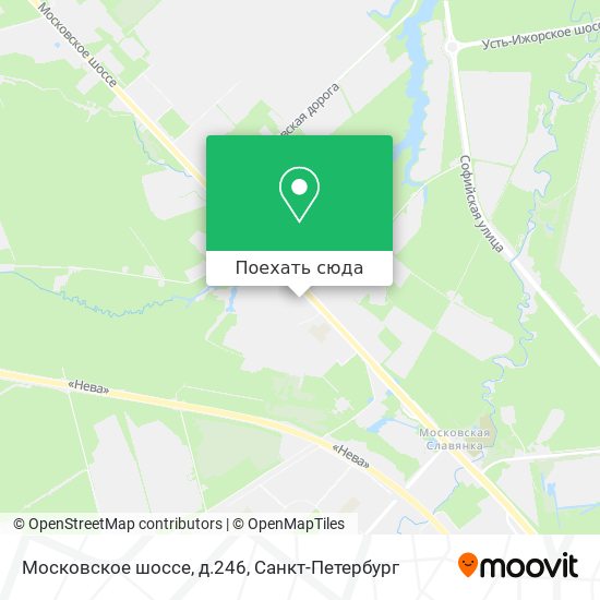 Карта Московское шоссе, д.246