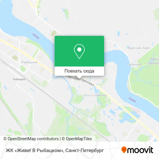 Карта ЖК «Живи! В Рыбацком»