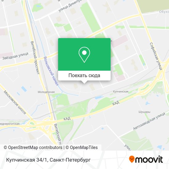 Карта Купчинская 34/1