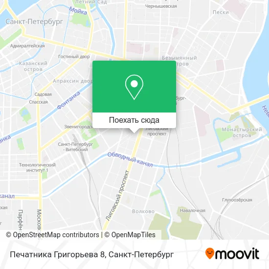 Карта Печатника Григорьева 8