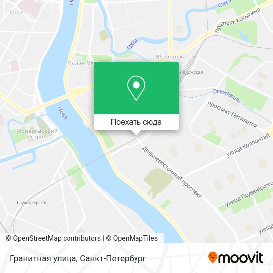 Карта Гранитная улица