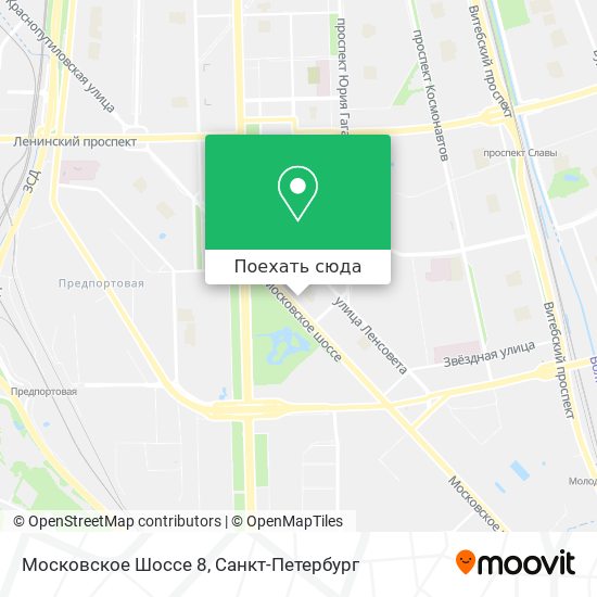 Карта Московское Шоссе 8