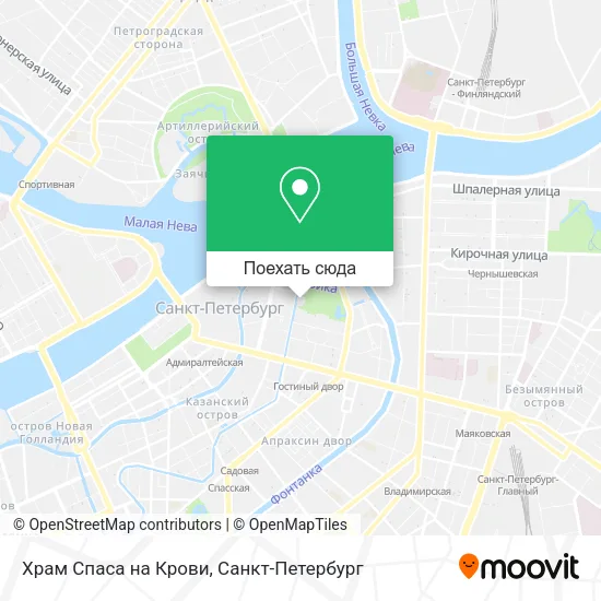 Карта Храм Спаса на Крови