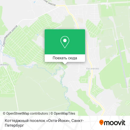 Карта Коттеджный поселок «Охта-Йоки»