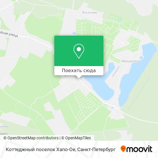 Карта Коттеджный поселок Хапо-Ое