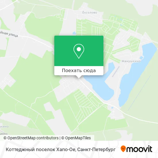 Карта Коттеджный поселок Хапо-Ое