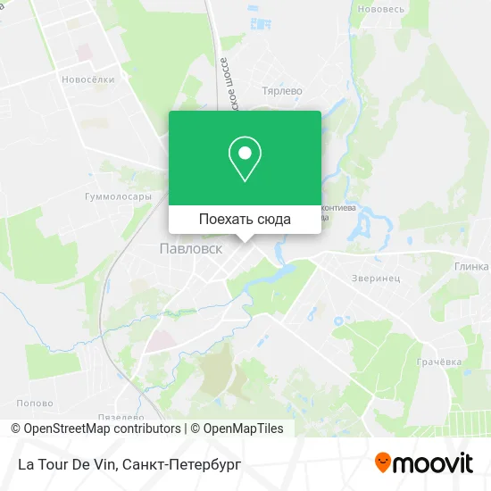 Карта La Tour De Vin