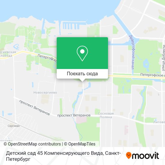 Карта Детский сад 45 Компенсирующего Вида