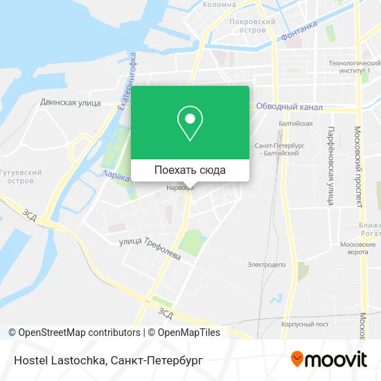 Карта Hostel Lastochka