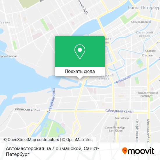 Карта Автомастерская на Лоцманской