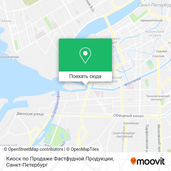 Карта Киоск по Продаже Фастфудной Продукции