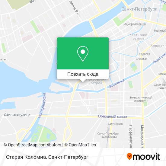 Карта Старая Коломна
