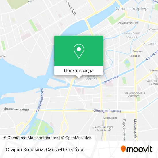 Карта Старая Коломна