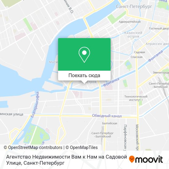 Карта Агентство Недвижимости Вам к Нам на Садовой Улице