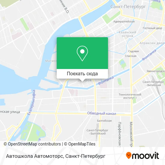 Карта Автошкола Автомоторс