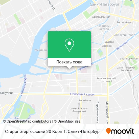 Карта Старопетергофский 30 Корп 1