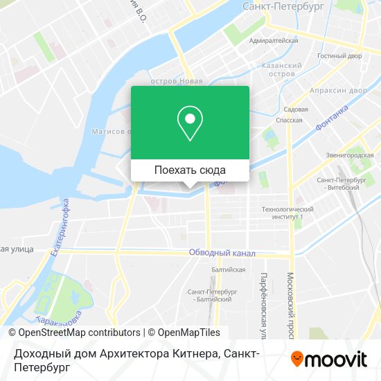 Карта Доходный дом Архитектора Китнера