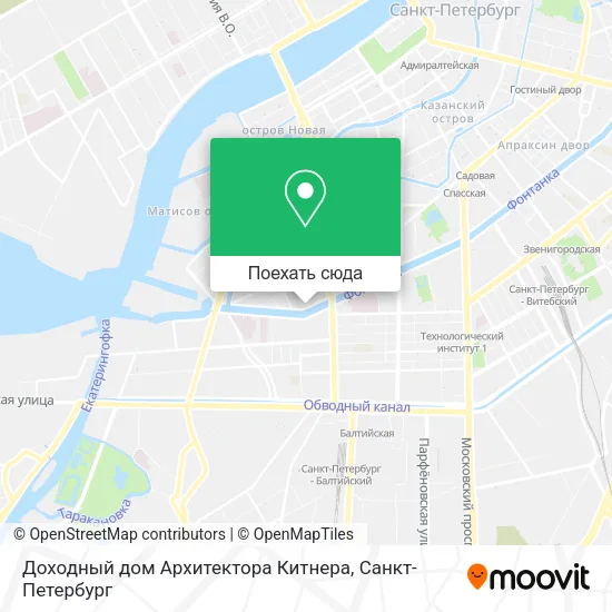 Карта Доходный дом Архитектора Китнера