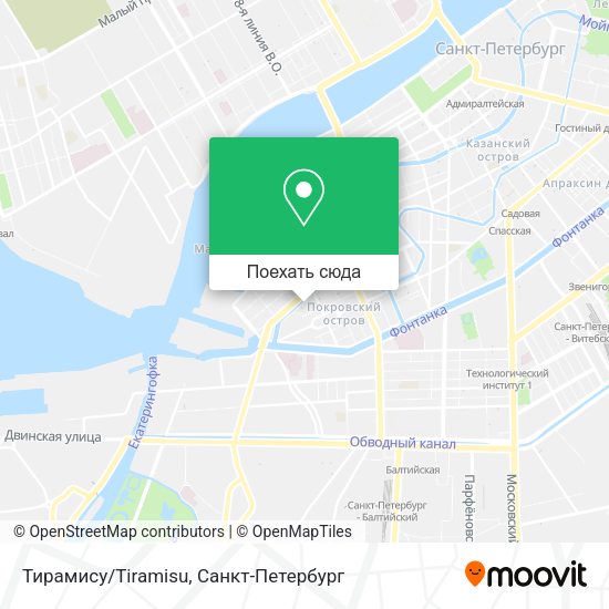 Карта Тирамису/Tiramisu
