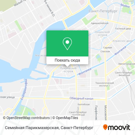 Карта Семейная Парикмахерская