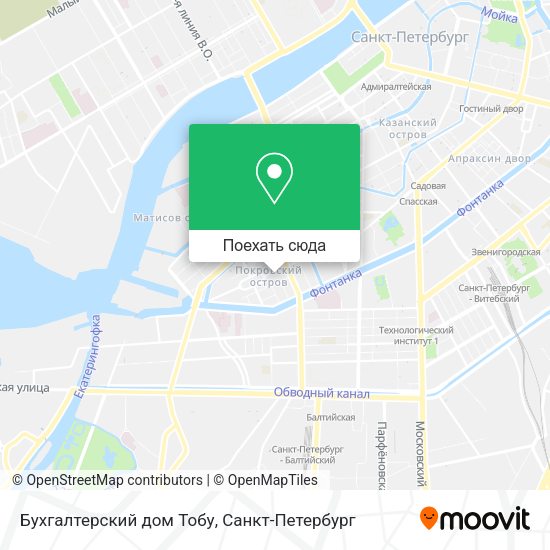 Карта Бухгалтерский дом Тобу