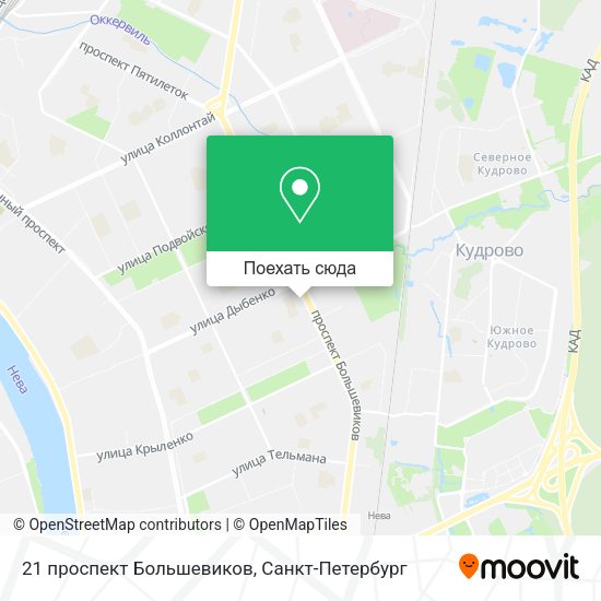 Карта 21 проспект Большевиков