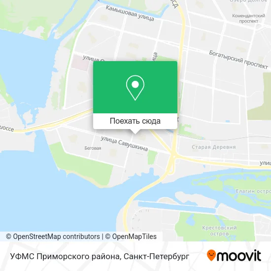Карта УФМС Приморского района