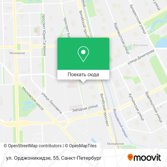 Карта ул. Орджоникидзе, 55