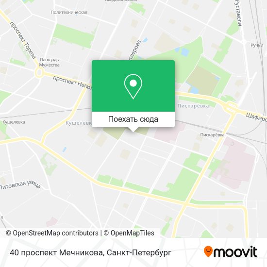 Карта 40 проспект Мечникова