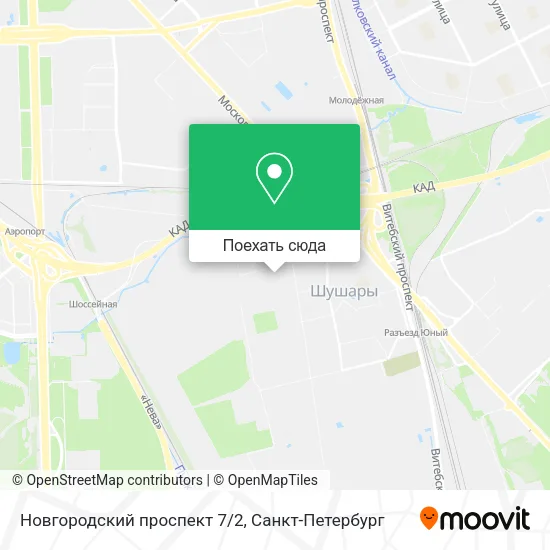 Карта Новгородский проспект 7/2