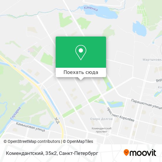 Карта Комендантский, 35к2