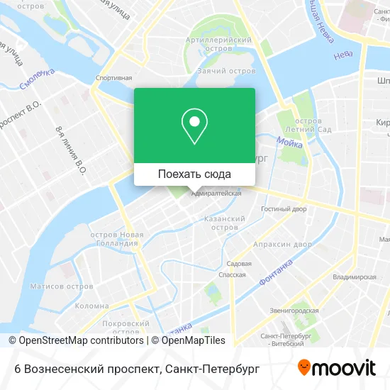 Карта 6 Вознесенский проспект