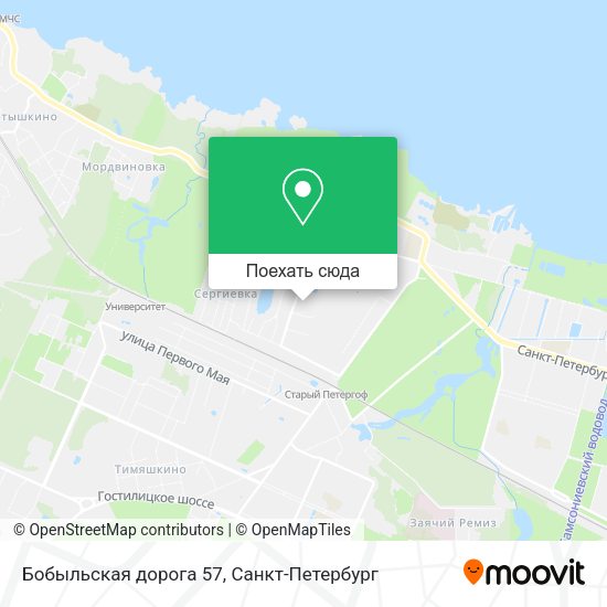 Карта Бобыльская дорога 57