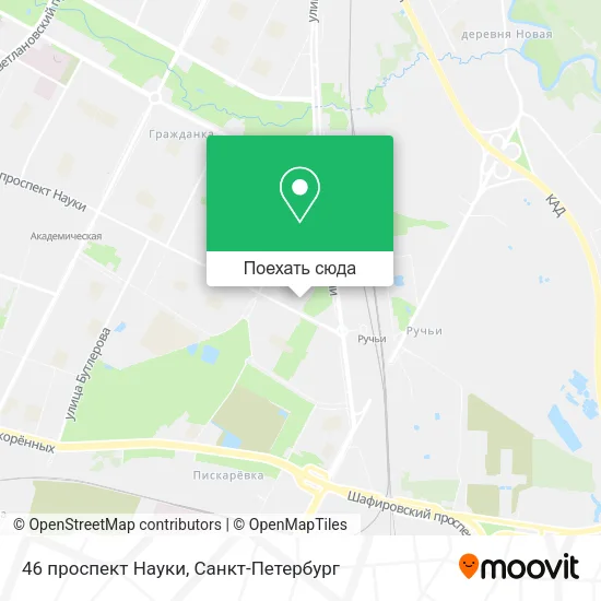 Карта 46 проспект Науки