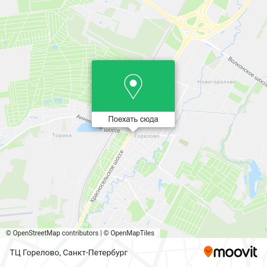 Карта ТЦ Горелово