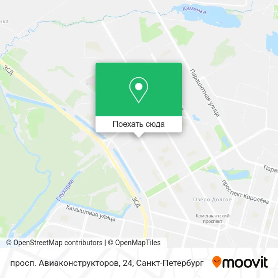 Карта просп. Авиаконструкторов, 24