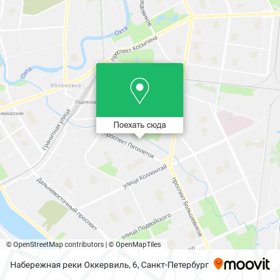 Карта Набережная реки Оккервиль, 6